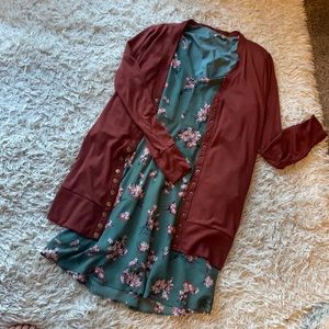 Rust-colored Cardigan